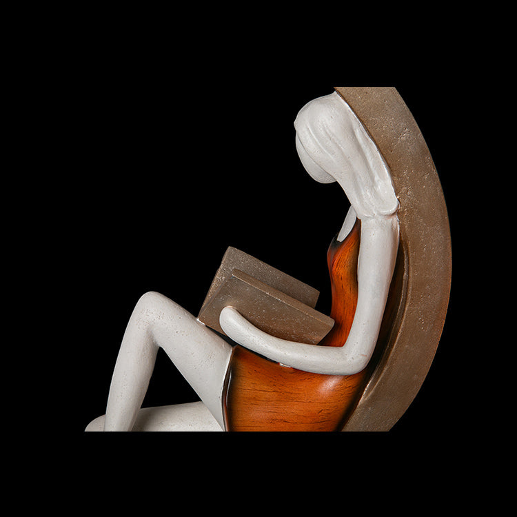 NES519 Elegant Lady w/Book Red 56cm