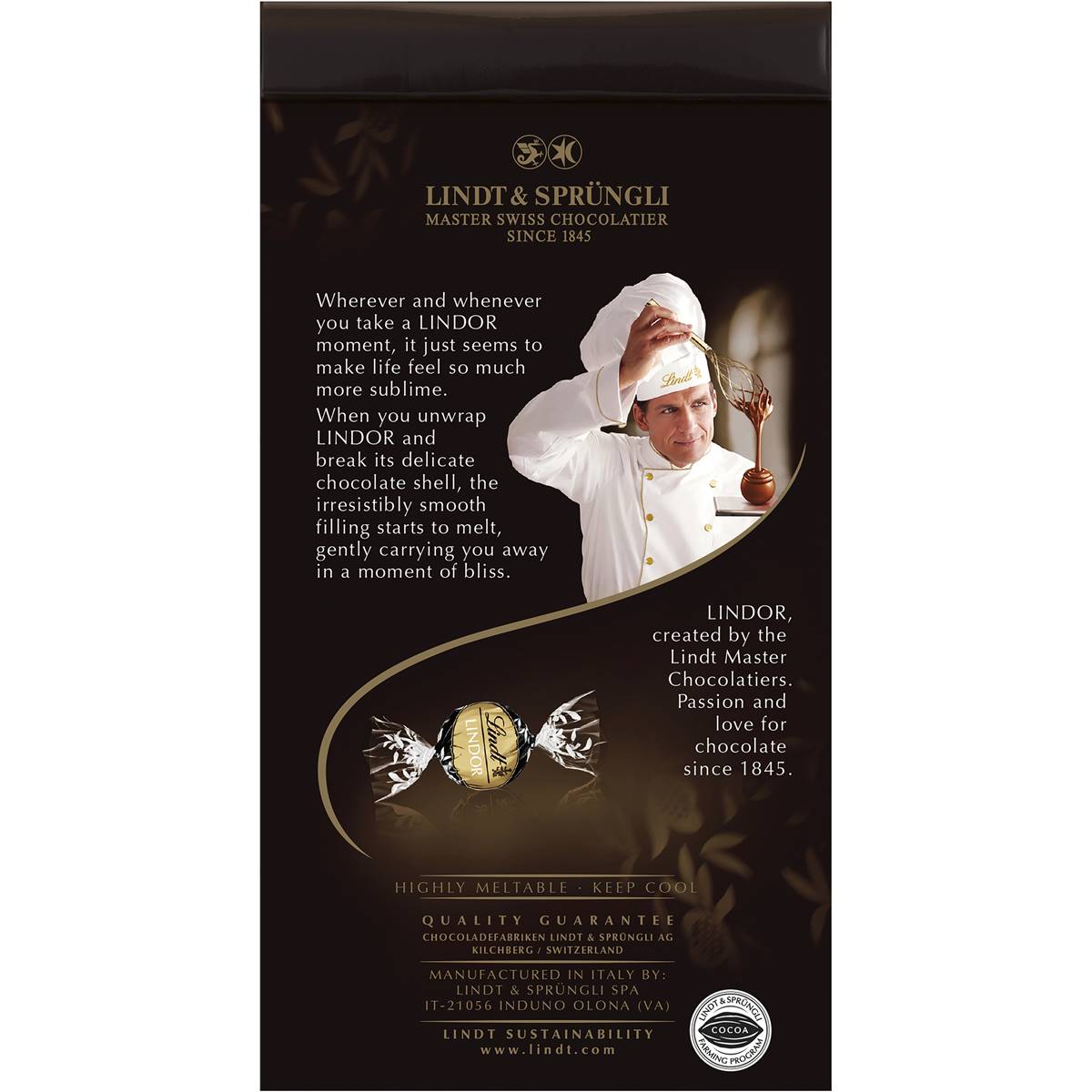 Lindt Lindor 70% Cocoa Dark Chocolate ($12 to $27)