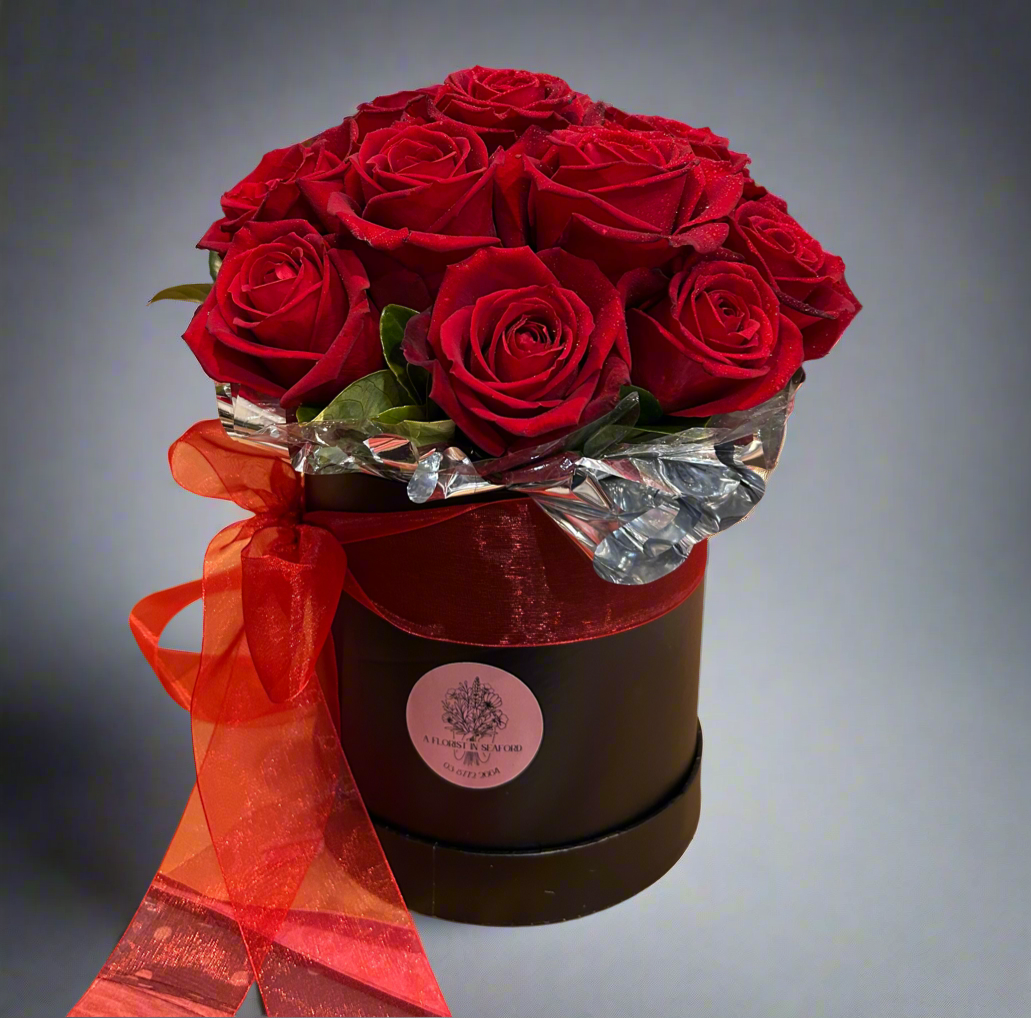 Rose Hatbox Arrangement