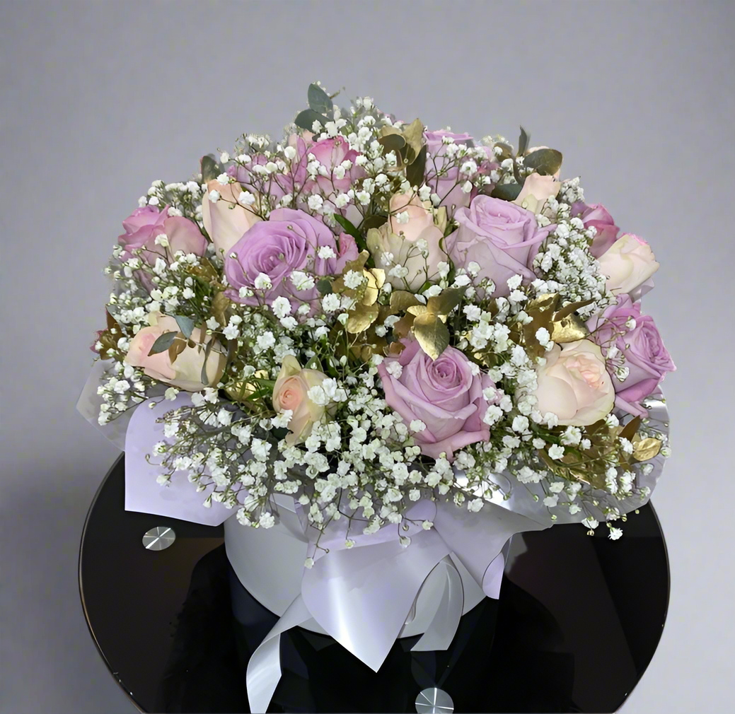 Rose Hatbox Arrangement