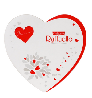Heart shape Raffaello Coconut & Almond Gift Box Ballotin 100g
